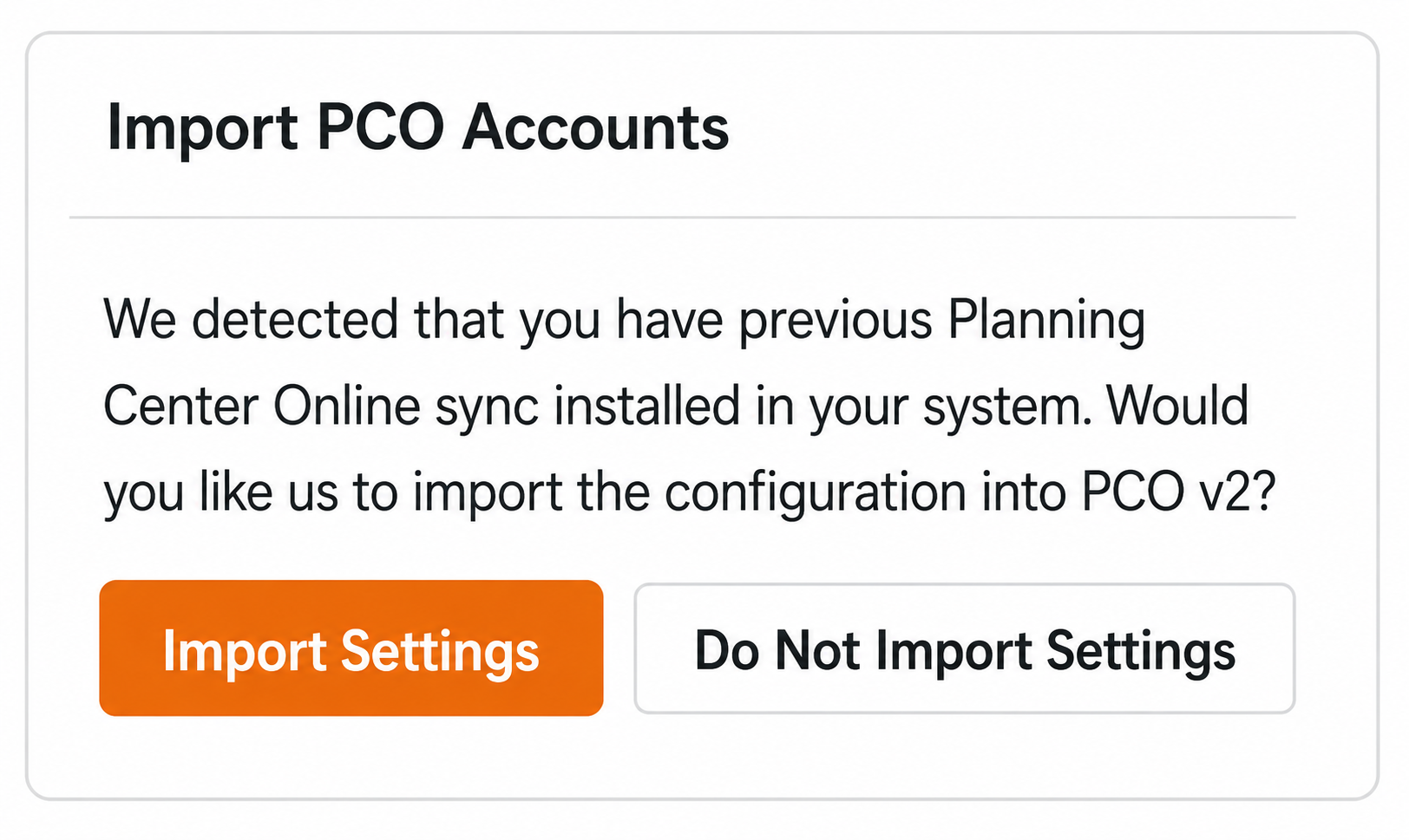 How PCO Version 1 Appears in Installed Plugins